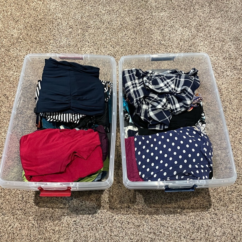 Maternity clothing lot, over 50+ items